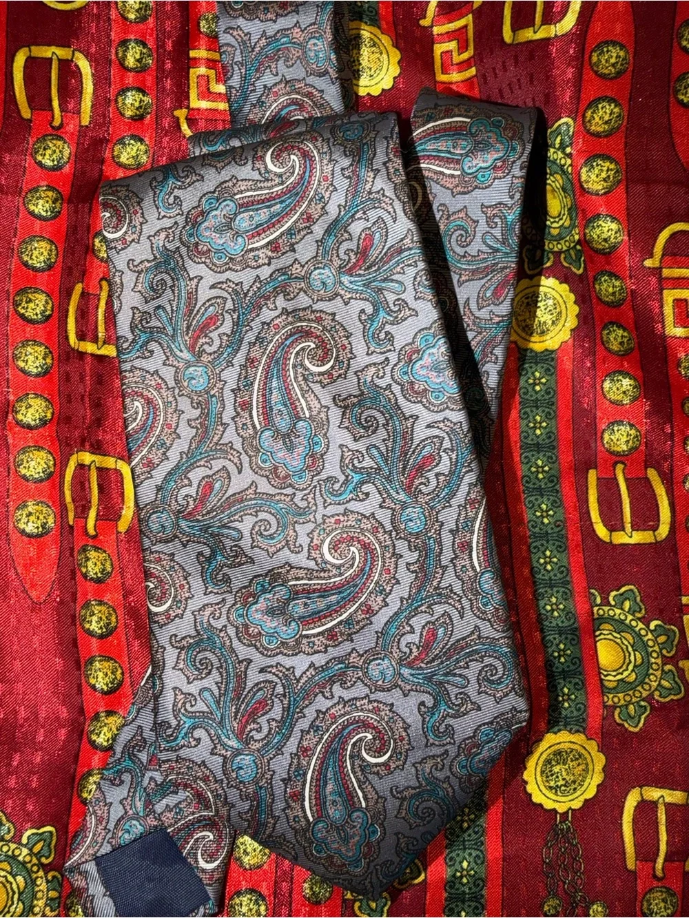 Vintage Bert Pulitzer Paisley All Silk Tie